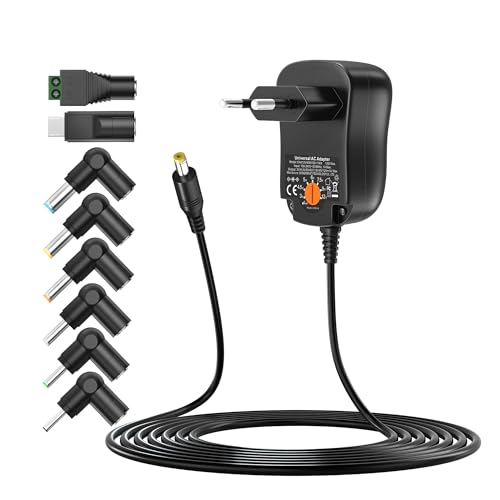 Outtag 12W Universal Netzteil 3V 4,5V 5V 6V 7,5V 9V 12V 1A 1000mA Wand Ladegerät für Haushaltsgeräte, LCD, WLAN Router, Bluetooth, Lautsprecher, Waagen, LED-Streifen, Smartphone with Micro-USB. Outtag 12W Universal Netzteil 3V 4,5V 5V 6V 7,5V 9V 12V 1A 1000mA Wand Ladegerät für Haushaltsgeräte, LCD, WLAN Router, Bluetooth, Lautsprecher, Waagen, LED-Streifen, Smartphone with Micro-USB. von Outtag