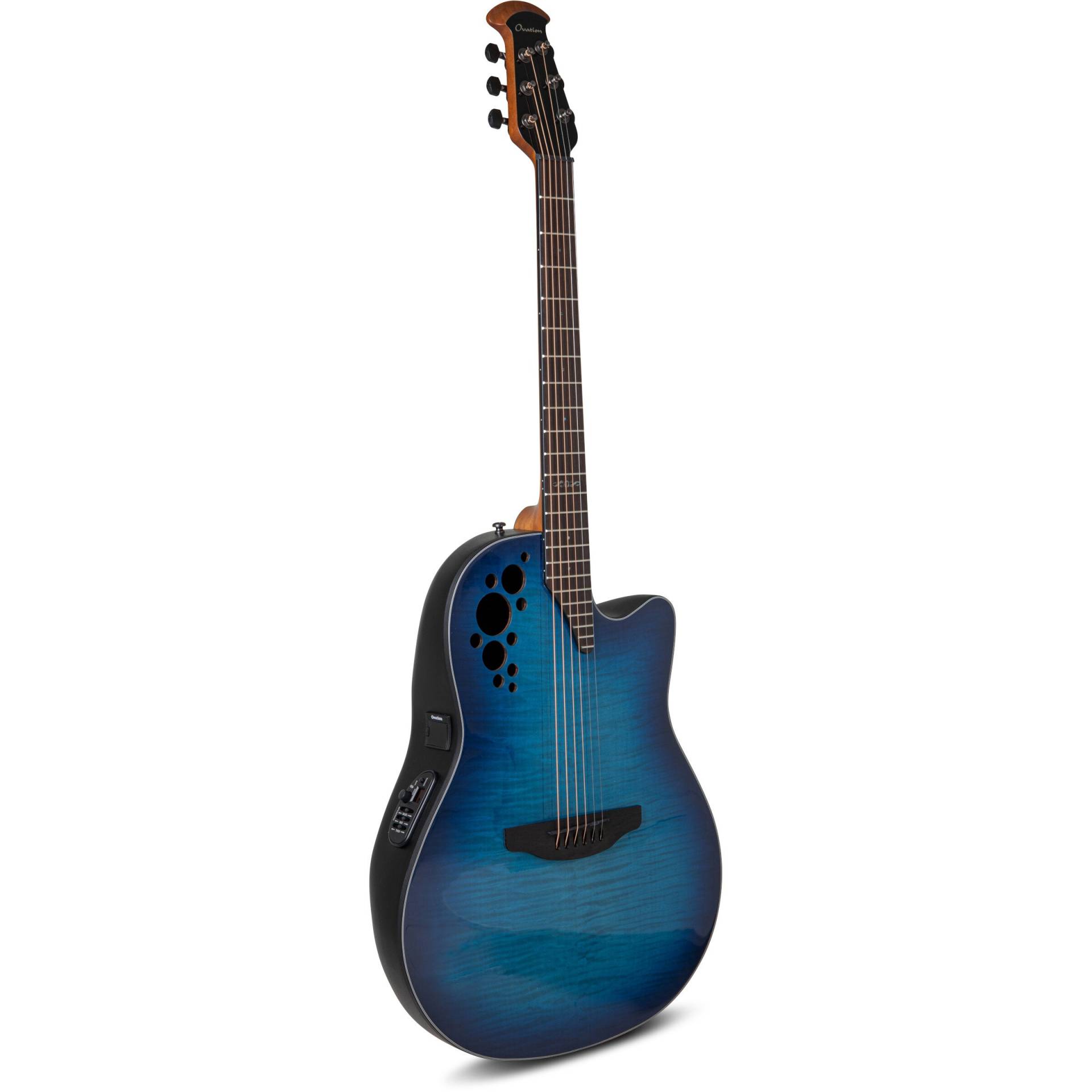 Ovation CE44P-BLFL-G Celebrity Elite Plus CE44P Mid Cutaway Blue Flame Maple Limited Edition Ovation CE44P-BLFL-G Celebrity Elite Plus CE44P Mid Cutaway Blue Flame Maple Limited Edition von Ovation