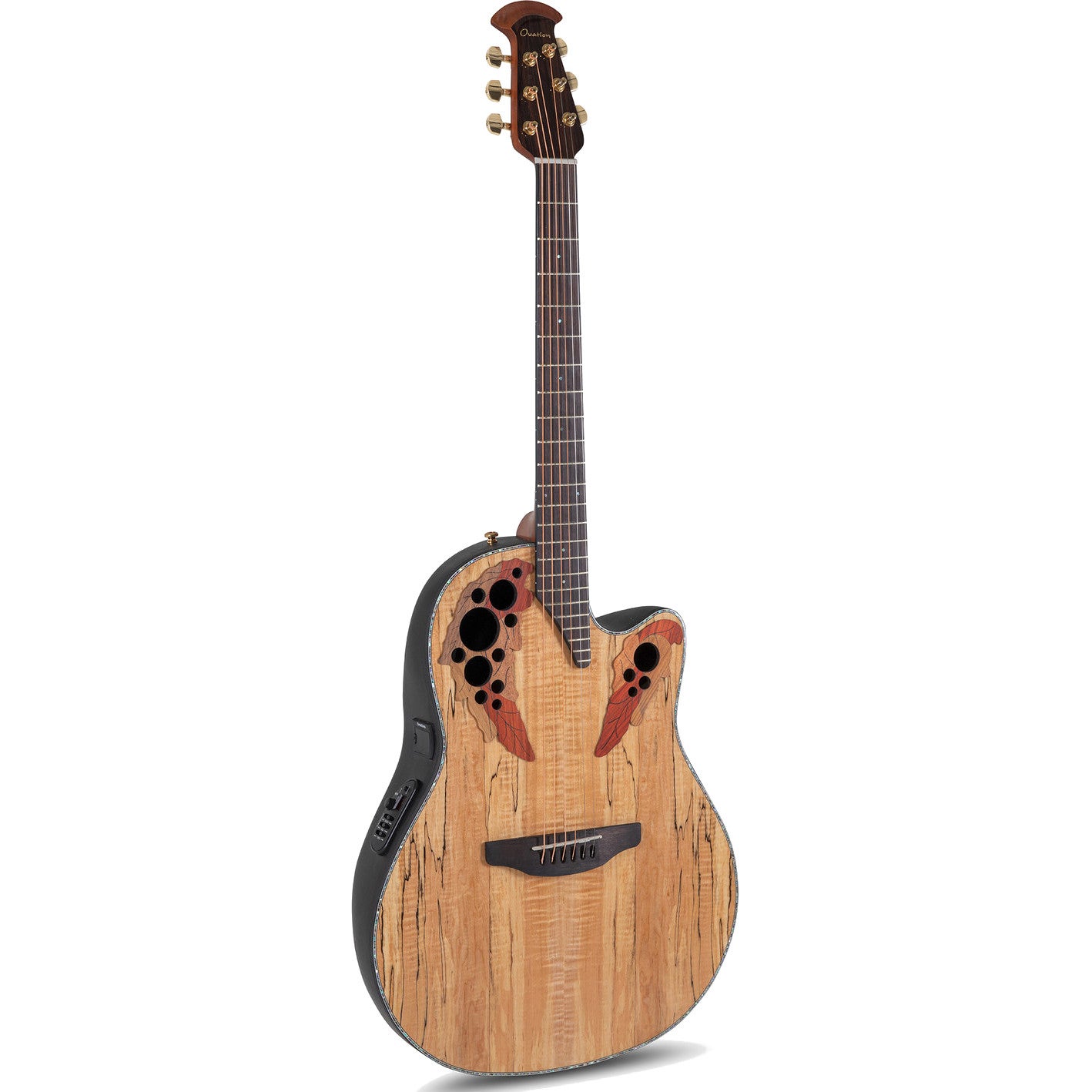 Ovation CE44P-SM Celebrity Elite Exotic Natural Spalted Maple Electro-Acoustic Guitar Ovation CE44P-SM Celebrity Elite Exotic Natural Spalted Maple Electro-Acoustic Guitar von Ovation