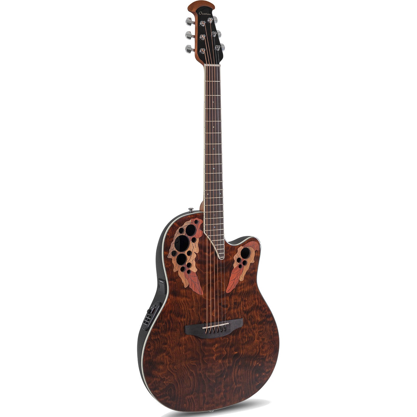 Ovation CE48P-TGE Celebrity Exotic Super Shallow Tiger Eye Electro-Acoustic Guitar Ovation CE48P-TGE Celebrity Exotic Super Shallow Tiger Eye Electro-Acoustic Guitar von Ovation