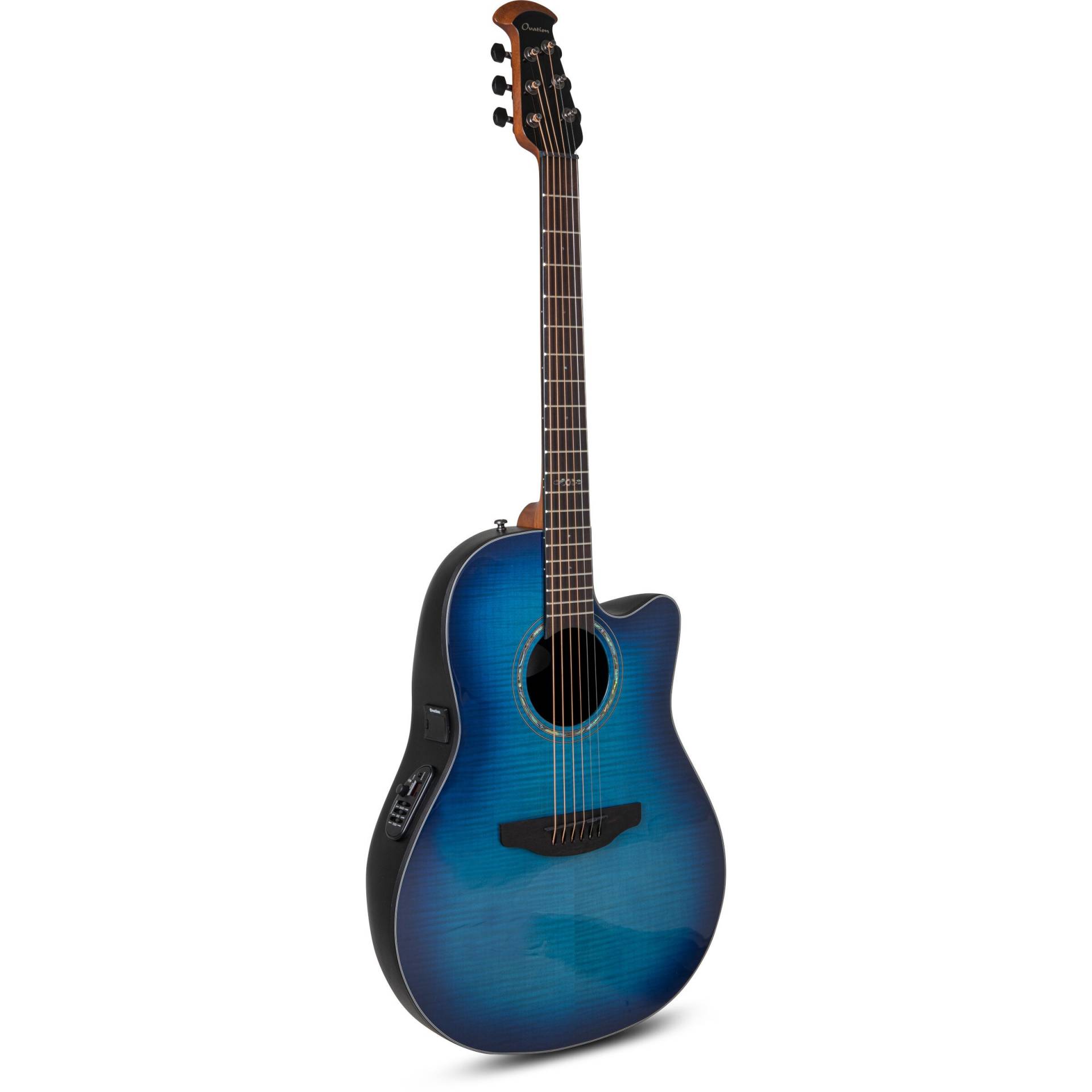 Ovation CS24P-BLFL-G Ovation Celebrity Traditional Plus CS24P Mid Cutaway Blue Flame Maple Limited Edition Ovation CS24P-BLFL-G Ovation Celebrity Traditional Plus CS24P Mid Cutaway Blue Flame Maple Limited Edition von Ovation