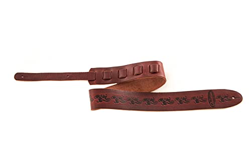 Ovation Gitarrengurt Premium Leder, Signature "Leaf", Ruby Red Ovation Gitarrengurt Premium Leder, Signature "Leaf", Ruby Red von Ovation