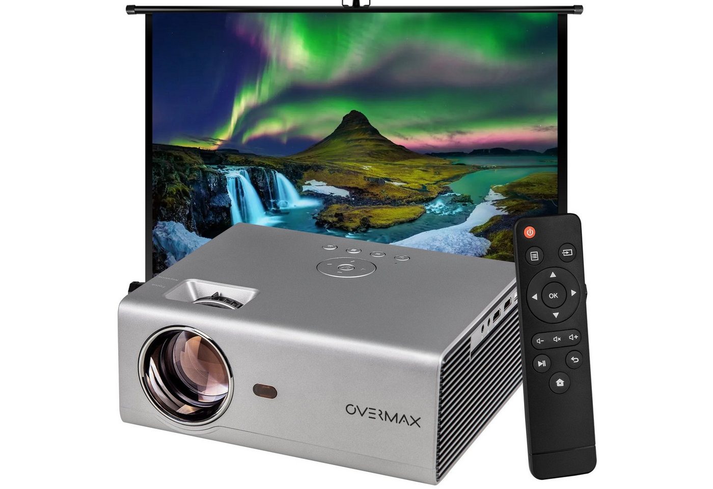Overmax MULTIPIC 3.5 Beamer (2200 lm, 1500:1, 1080p px, 1080p WI-FI YouTube 2x HDMI, USB, D-sub 50 000h) von Overmax