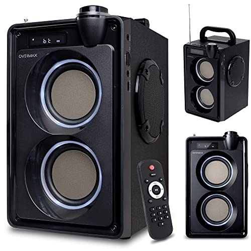 Overmax Soundbeat 5.0 Bluetooth-Lautsprecher, USB, SD, AUX Radio, 20 W, Karaoke-Funktion, Wiedergabe von Audiodateien, FM-Radio, Mini Jack 3,5 mm, USB, AUX-Akku, 3600 mAh 8 Stunden Arbeit Overmax Soundbeat 5.0 Bluetooth-Lautsprecher, USB, SD, AUX Radio, 20 W, Karaoke-Funktion, Wiedergabe von Audiodateien, FM-Radio, Mini Jack 3,5 mm, USB, AUX-Akku, 3600 mAh 8 Stunden Arbeit von Overmax