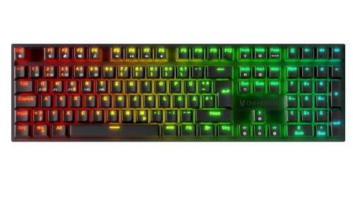 Oversteel - KOVAR Kabellose Gaming-Tastatur, RGB-Hintergrundbeleuchtung, mechanischer Schalter Outemu Red, Anti-Ghosting, Deutsches Layout PC/MAC/Android von Oversteel