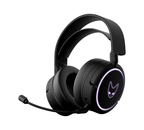 Oversteel - Kanthal Wireless Gaming Headset 7.1, integriertes Mikrofon, 20 Stunden Akkulaufzeit, PC/PS5/PS4/Xbox/Switch-kompatibel, Schwarz von Oversteel