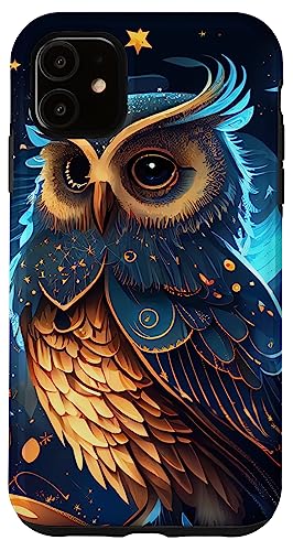 Hülle für iPhone 11 Nette Eule Himmlische Elemente Illustration Hülle für iPhone 11 Nette Eule Himmlische Elemente Illustration von Owl Celestial Merch