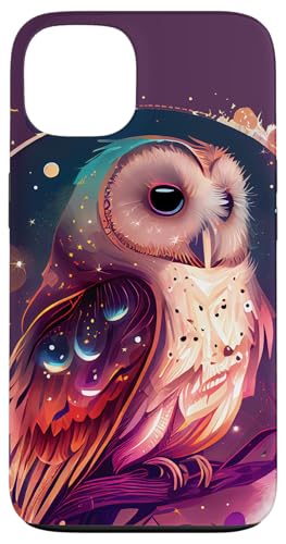 Hülle für iPhone 13 Nette Eule Himmlische Elemente Illustration von Owl Celestial Merch