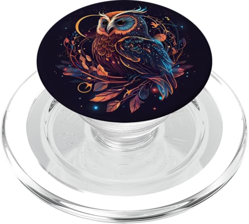 Niedliche Eule mit himmlischen Elementen PopSockets PopGrip für MagSafe Niedliche Eule mit himmlischen Elementen PopSockets PopGrip für MagSafe von Owl Celestial Merch
