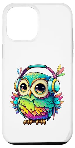 Eulen-Kopfhörer, bunte Eule, Geschenke für Eulenliebhaber, Eulenliebhaber Hülle für iPhone 12 Pro Max Eulen-Kopfhörer, bunte Eule, Geschenke für Eulenliebhaber, Eulenliebhaber Hülle für iPhone 12 Pro Max von Owl Headphones Colorful Modern Tees