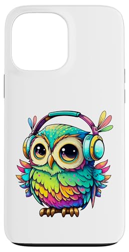 Eulen-Kopfhörer, bunte Eule, Geschenke für Eulenliebhaber, Eulenliebhaber Hülle für iPhone 13 Pro Max Eulen-Kopfhörer, bunte Eule, Geschenke für Eulenliebhaber, Eulenliebhaber Hülle für iPhone 13 Pro Max von Owl Headphones Colorful Modern Tees