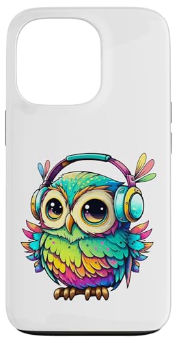 Eulen-Kopfhörer, bunte Eule, Geschenke für Eulenliebhaber, Eulenliebhaber Hülle für iPhone 13 Pro Eulen-Kopfhörer, bunte Eule, Geschenke für Eulenliebhaber, Eulenliebhaber Hülle für iPhone 13 Pro von Owl Headphones Colorful Modern Tees