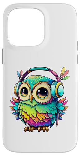 Eulen-Kopfhörer, bunte Eule, Geschenke für Eulenliebhaber, Eulenliebhaber Hülle für iPhone 14 Pro Max Eulen-Kopfhörer, bunte Eule, Geschenke für Eulenliebhaber, Eulenliebhaber Hülle für iPhone 14 Pro Max von Owl Headphones Colorful Modern Tees