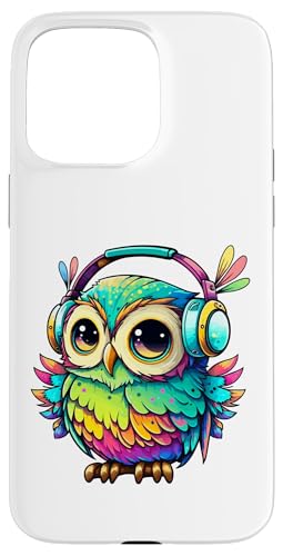 Eulen-Kopfhörer, bunte Eule, Geschenke für Eulenliebhaber, Eulenliebhaber Hülle für iPhone 15 Pro Max Eulen-Kopfhörer, bunte Eule, Geschenke für Eulenliebhaber, Eulenliebhaber Hülle für iPhone 15 Pro Max von Owl Headphones Colorful Modern Tees