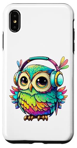 Eulen-Kopfhörer, bunte Eule, Geschenke für Eulenliebhaber, Eulenliebhaber Hülle für iPhone XS Max Eulen-Kopfhörer, bunte Eule, Geschenke für Eulenliebhaber, Eulenliebhaber Hülle für iPhone XS Max von Owl Headphones Colorful Modern Tees