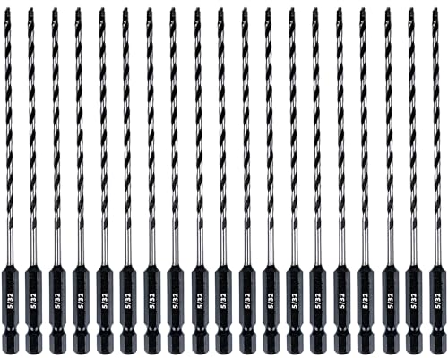 Owl Tools 13-teiliges 5/32" Steinbohrer-Set – Industriequalität – Standard-Bohrfutter) – 15,2 cm Mauerwerk-Bits für Beton, Stein, Block usw von Owl Tools