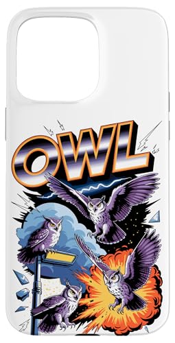 90s Vintage Eule Eulen Hülle für iPhone 15 Pro Max 90s Vintage Eule Eulen Hülle für iPhone 15 Pro Max von Owls Lover Gifts