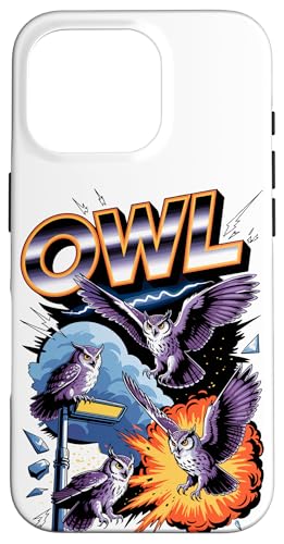 90s Vintage Eule Eulen Hülle für iPhone 16 Pro 90s Vintage Eule Eulen Hülle für iPhone 16 Pro von Owls Lover Gifts