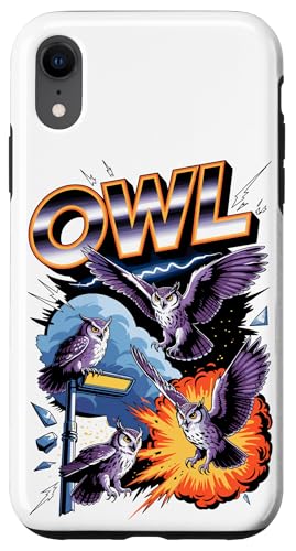 90s Vintage Eule Eulen Hülle für iPhone XR 90s Vintage Eule Eulen Hülle für iPhone XR von Owls Lover Gifts