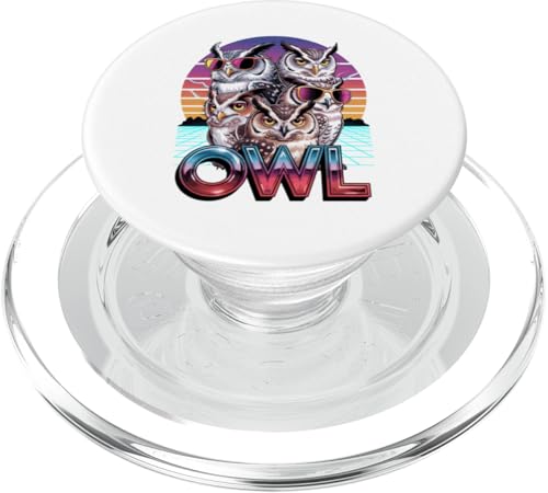 90s Vintage Eule Eulen PopSockets PopGrip für MagSafe 90s Vintage Eule Eulen PopSockets PopGrip für MagSafe von Owls Lover Gifts
