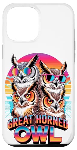 90s Vintage Great Horned Owl Owls Hülle für iPhone 12 Pro Max 90s Vintage Great Horned Owl Owls Hülle für iPhone 12 Pro Max von Owls Lover Gifts