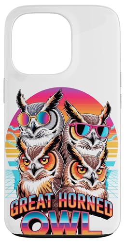 90s Vintage Great Horned Owl Owls Hülle für iPhone 13 Pro 90s Vintage Great Horned Owl Owls Hülle für iPhone 13 Pro von Owls Lover Gifts