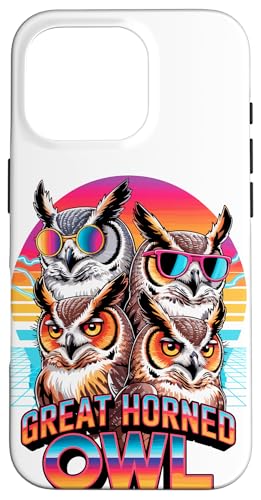 90s Vintage Great Horned Owl Owls Hülle für iPhone 16 Pro 90s Vintage Great Horned Owl Owls Hülle für iPhone 16 Pro von Owls Lover Gifts