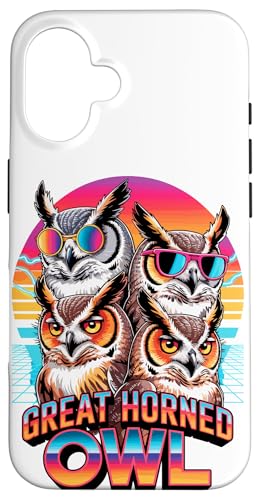 90s Vintage Great Horned Owl Owls Hülle für iPhone 16 90s Vintage Great Horned Owl Owls Hülle für iPhone 16 von Owls Lover Gifts