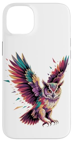 Abstract Art Eule Eulen Hülle für iPhone 14 Plus Abstract Art Eule Eulen Hülle für iPhone 14 Plus von Owls Lover Gifts