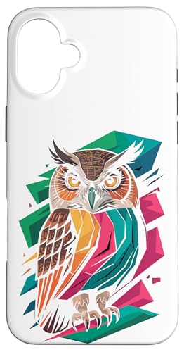 Abstract Art Eule Eulen Hülle für iPhone 16 Plus Abstract Art Eule Eulen Hülle für iPhone 16 Plus von Owls Lover Gifts