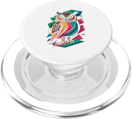 Abstract Art Eule Eulen PopSockets PopGrip für MagSafe Abstract Art Eule Eulen PopSockets PopGrip für MagSafe von Owls Lover Gifts