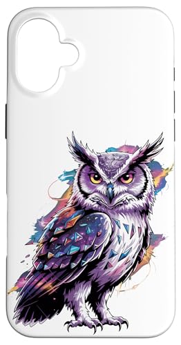 Cosmic Abstract Art Eule Eulen Hülle für iPhone 16 Plus Cosmic Abstract Art Eule Eulen Hülle für iPhone 16 Plus von Owls Lover Gifts