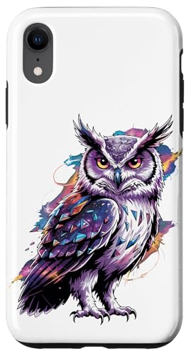 Cosmic Abstract Art Eule Eulen Hülle für iPhone XR Cosmic Abstract Art Eule Eulen Hülle für iPhone XR von Owls Lover Gifts