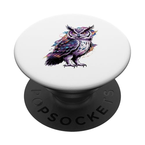 Cosmic Abstract Art Eule Eulen PopSockets Klebender PopGrip Cosmic Abstract Art Eule Eulen PopSockets Klebender PopGrip von Owls Lover Gifts