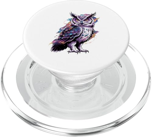 Cosmic Abstract Art Eule Eulen PopSockets PopGrip für MagSafe Cosmic Abstract Art Eule Eulen PopSockets PopGrip für MagSafe von Owls Lover Gifts