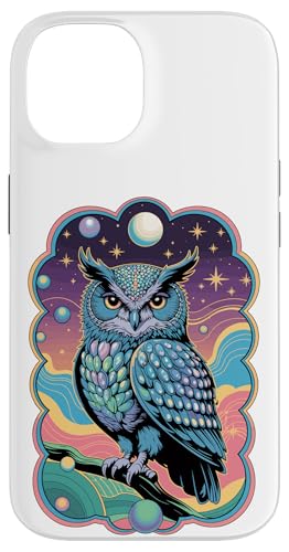 Dreamy Paint Art Eule Eulen Hülle für iPhone 14 Dreamy Paint Art Eule Eulen Hülle für iPhone 14 von Owls Lover Gifts