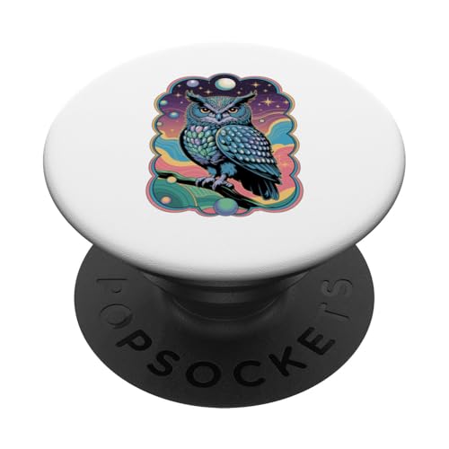 Dreamy Paint Art Eule Eulen PopSockets Klebender PopGrip Dreamy Paint Art Eule Eulen PopSockets Klebender PopGrip von Owls Lover Gifts