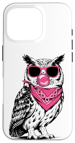 Eule Sonnenbrille Kaugummi Eulen Hülle für iPhone 16 Pro Eule Sonnenbrille Kaugummi Eulen Hülle für iPhone 16 Pro von Owls Lover Gifts