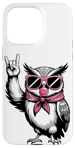 Eule Sonnenbrille Kaugummi Eulen Rock ’n’ Roll Hülle für iPhone 15 Pro Max Eule Sonnenbrille Kaugummi Eulen Rock ’n’ Roll Hülle für iPhone 15 Pro Max von Owls Lover Gifts