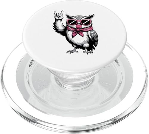 Eule Sonnenbrille Kaugummi Eulen Rock ’n’ Roll PopSockets PopGrip für MagSafe Eule Sonnenbrille Kaugummi Eulen Rock ’n’ Roll PopSockets PopGrip für MagSafe von Owls Lover Gifts