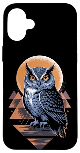 Geometric Art Eule Eulen Hülle für iPhone 16 Plus Geometric Art Eule Eulen Hülle für iPhone 16 Plus von Owls Lover Gifts