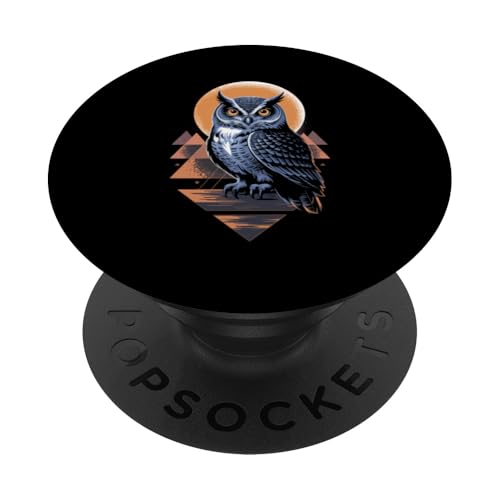 Geometric Art Eule Eulen PopSockets Klebender PopGrip Geometric Art Eule Eulen PopSockets Klebender PopGrip von Owls Lover Gifts