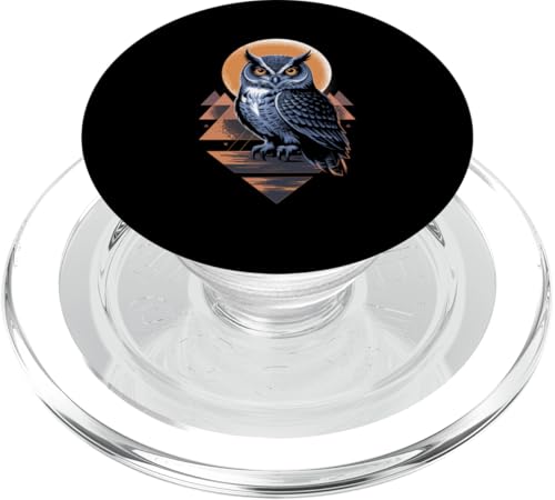 Geometric Art Eule Eulen PopSockets PopGrip für MagSafe Geometric Art Eule Eulen PopSockets PopGrip für MagSafe von Owls Lover Gifts