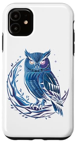Halbmond Eule Eulen Hülle für iPhone 11 von Owls Lover Gifts