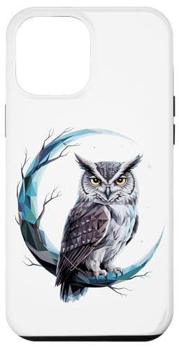 Halbmond Eule Eulen Hülle für iPhone 12 Pro Max Halbmond Eule Eulen Hülle für iPhone 12 Pro Max von Owls Lover Gifts