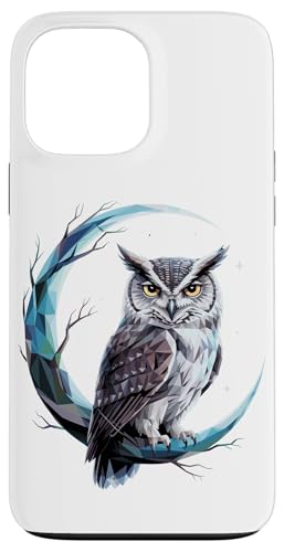 Halbmond Eule Eulen Hülle für iPhone 13 Pro Max Halbmond Eule Eulen Hülle für iPhone 13 Pro Max von Owls Lover Gifts