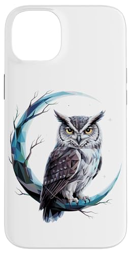 Halbmond Eule Eulen Hülle für iPhone 14 Plus Halbmond Eule Eulen Hülle für iPhone 14 Plus von Owls Lover Gifts