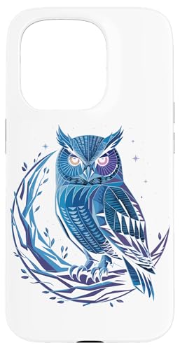Halbmond Eule Eulen Hülle für iPhone 15 Pro Halbmond Eule Eulen Hülle für iPhone 15 Pro von Owls Lover Gifts