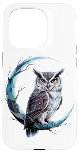 Halbmond Eule Eulen Hülle für iPhone 15 Pro Halbmond Eule Eulen Hülle für iPhone 15 Pro von Owls Lover Gifts