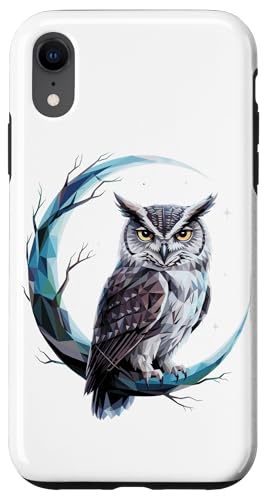 Halbmond Eule Eulen Hülle für iPhone XR Halbmond Eule Eulen Hülle für iPhone XR von Owls Lover Gifts